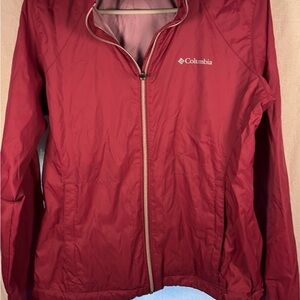 Columbia Women's Dark Red Windbreaker/Jacket